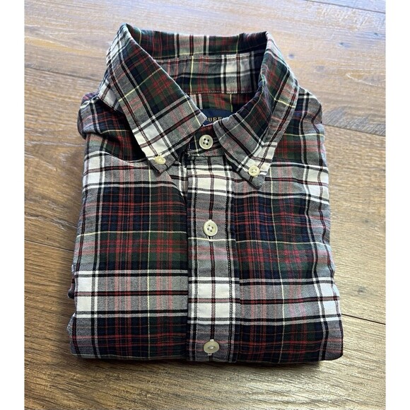 Ralph Lauren Button Down Shirt Mens M Colorful Plaid Long Sleeve with Blue Pony - Picture 1 of 9